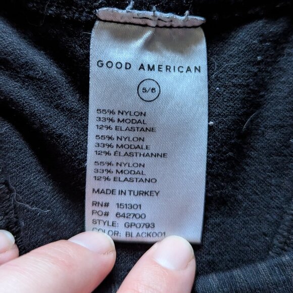 Good American Black Racerback Sleeveless Tank, 5/6 - Picture 3 of 5